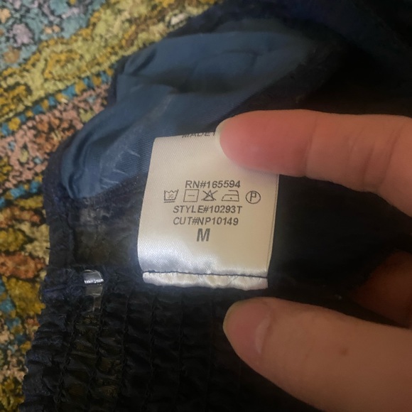 New Pink rave wear. Navy blue with rhinestones. Top with detached sleeves - Picture 7 of 7